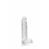 REALROCK - przezroczysty realistyczny dildo - krystaliczny (15cm)