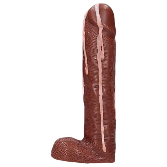 Dicky Cum - mydło penis z jądrami - brązowe (250g)