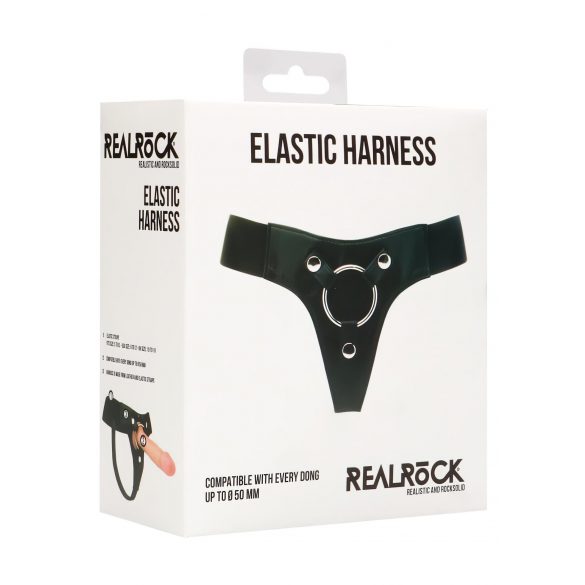 REALROCK Elastic - uniwersalne paski do strap-on (czarne)