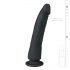 Easytoys - czarny silikonowy dildo z przyssawką (21 cm)