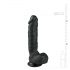 Easytoys - czarny dildo z przyssawką, 22,5 cm