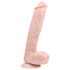 Easytoys - duży dildo z przyssawką (26,5 cm) - naturalny