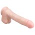 Easytoys - realistyczne dildo z przyssawką (29,5 cm) - naturalny