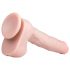 Easytoys - realistyczne dildo z przyssawką (29,5 cm) - naturalny