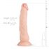 Real Fantasy Dylan - realistyczny dildo - 23 cm (naturalny)