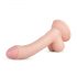 Real Fantasy Vince - dildo z napletkiem i jądrami 19,5 cm (naturalny)