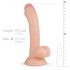 Real Fantasy Vince - dildo z napletkiem i jądrami 19,5 cm (naturalny)