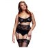 BACI Plus Size - koronkowy zestaw bielizny - czarny (XL-XXL)