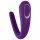 Satisfyer Double Classic - wodoodporny wibrator dla par (fioletowy)