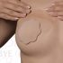 Bye Bra D-F - niewidoczne plastry push-up - nude (3 pary)